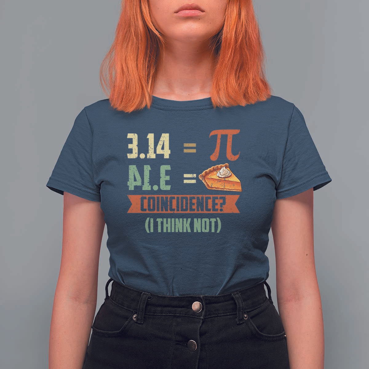 Funny Pi Day T Shirt For Women Pi 3 14 Pie Coincidence Math Lover
