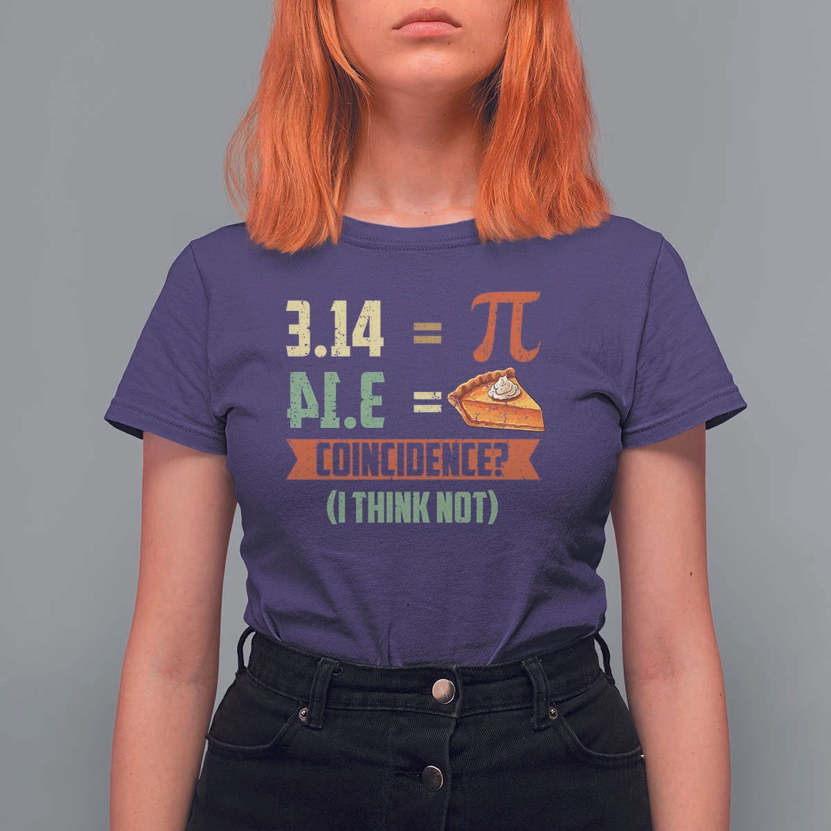 Funny Pi Day T Shirt For Women Pi 3 14 Pie Coincidence Math Lover