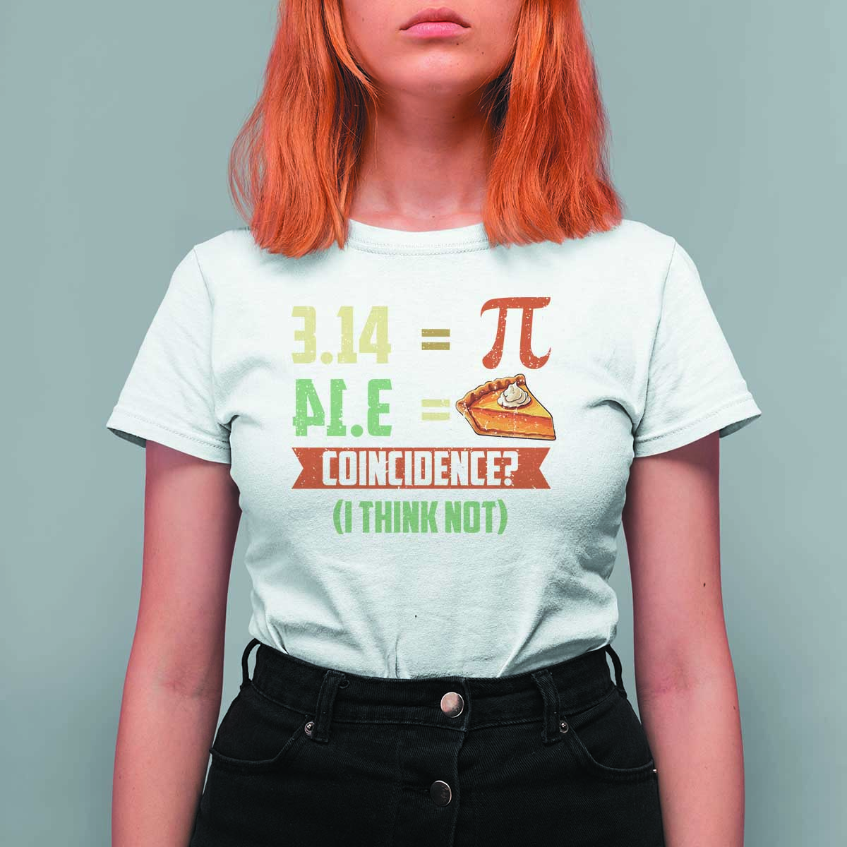 Funny Pi Day T Shirt For Women Pi 3 14 Pie Coincidence Math Lover