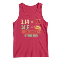 Funny Pi Day Tank Top Pi 3 14 Pie Coincidence Math Lover
