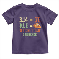 Funny Pi Day Toddler T Shirt Pi 3 14 Pie Coincidence Math Lover