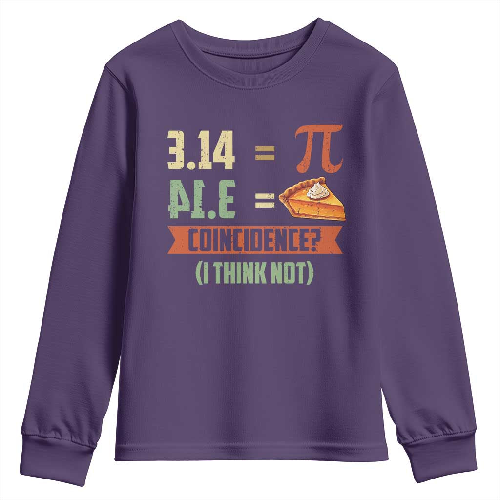 Funny Pi Day Youth Sweatshirt Pi 3 14 Pie Coincidence Math Lover