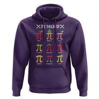 Funny Pi Day Hoodie Pi Menu Fruits Pie Math Lover