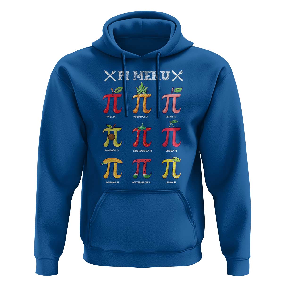 Funny Pi Day Hoodie Pi Menu Fruits Pie Math Lover