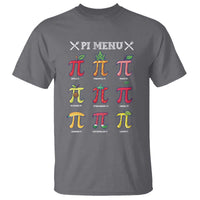 Funny Pi Day T Shirt Pi Menu Fruits Pie Math Lover