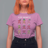 Funny Pi Day T Shirt For Women Pi Menu Fruits Pie Math Lover
