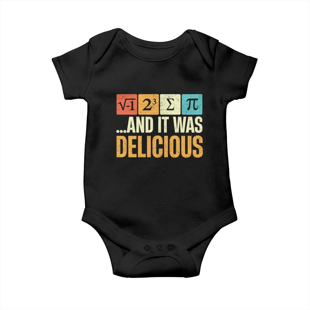 Funny Pi Day Baby Onesie I Ate Some Pie and It Was Delicious