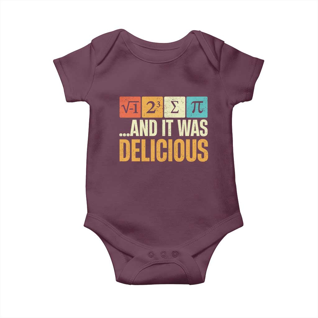 Funny Pi Day Baby Onesie I Ate Some Pie and It Was Delicious