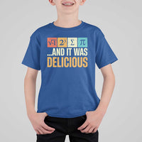 Funny Pi Day T Shirt For Kid I Ate Some Pie and It Was Delicious
