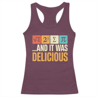 Funny Pi Day Racerback Tank Top I Ate Some Pie and It Was Delicious