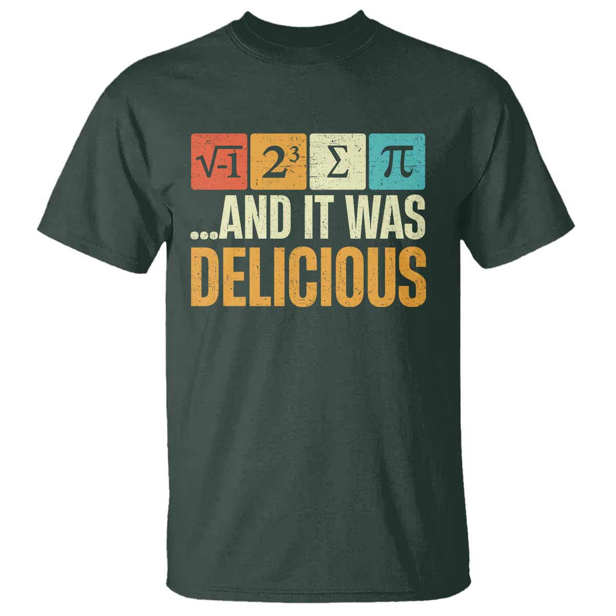 Funny Pi Day T Shirt I Ate Some Pie and It Was Delicious