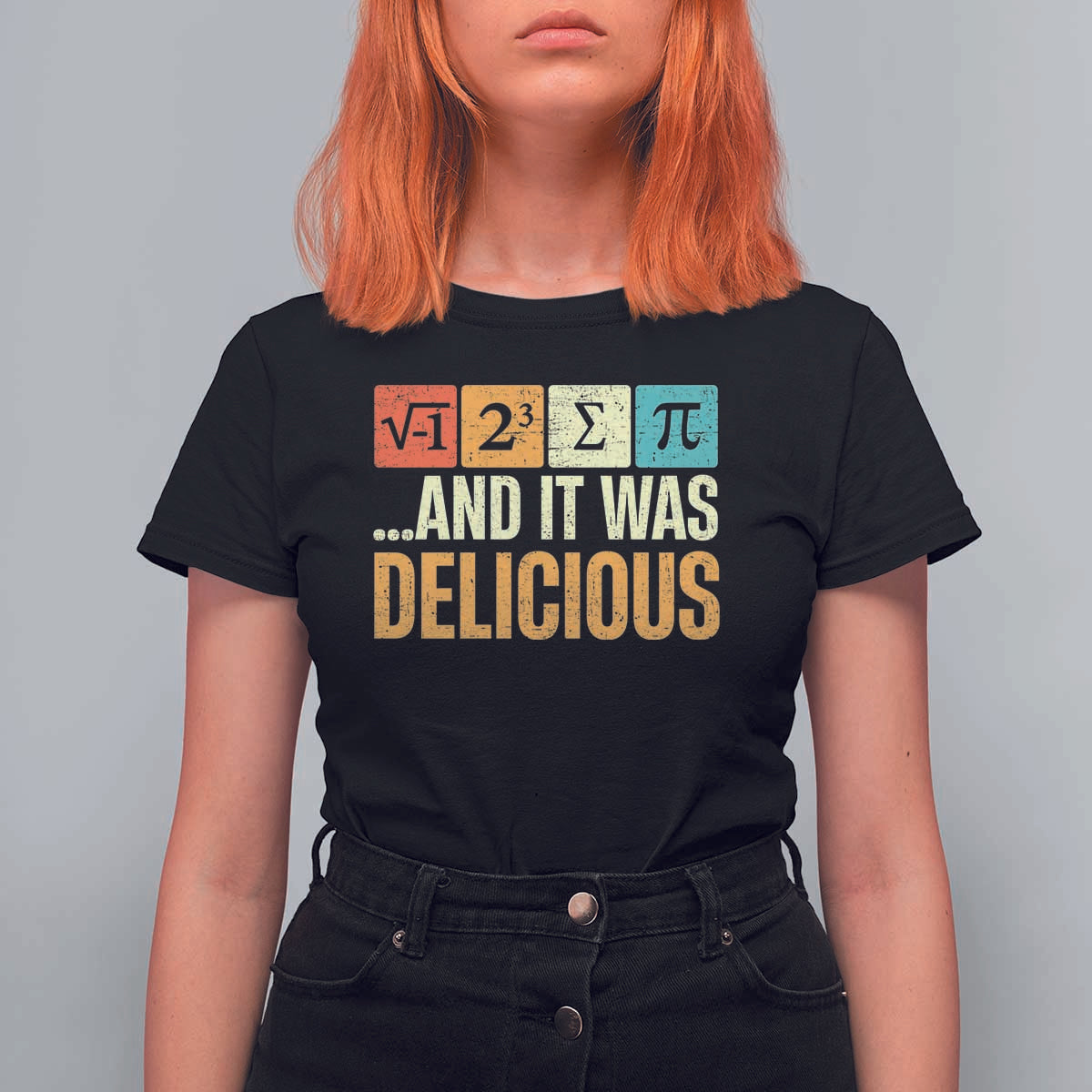 Funny Pi Day T Shirt For Women I Ate Some Pie and It Was Delicious
