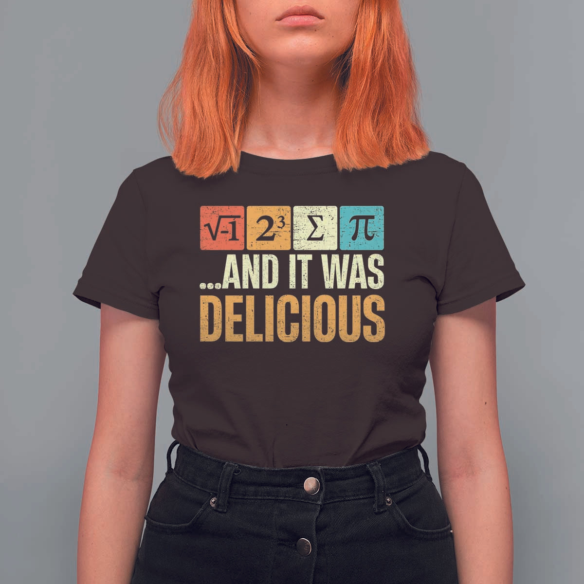 Funny Pi Day T Shirt For Women I Ate Some Pie and It Was Delicious