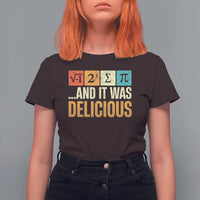 Funny Pi Day T Shirt For Women I Ate Some Pie and It Was Delicious