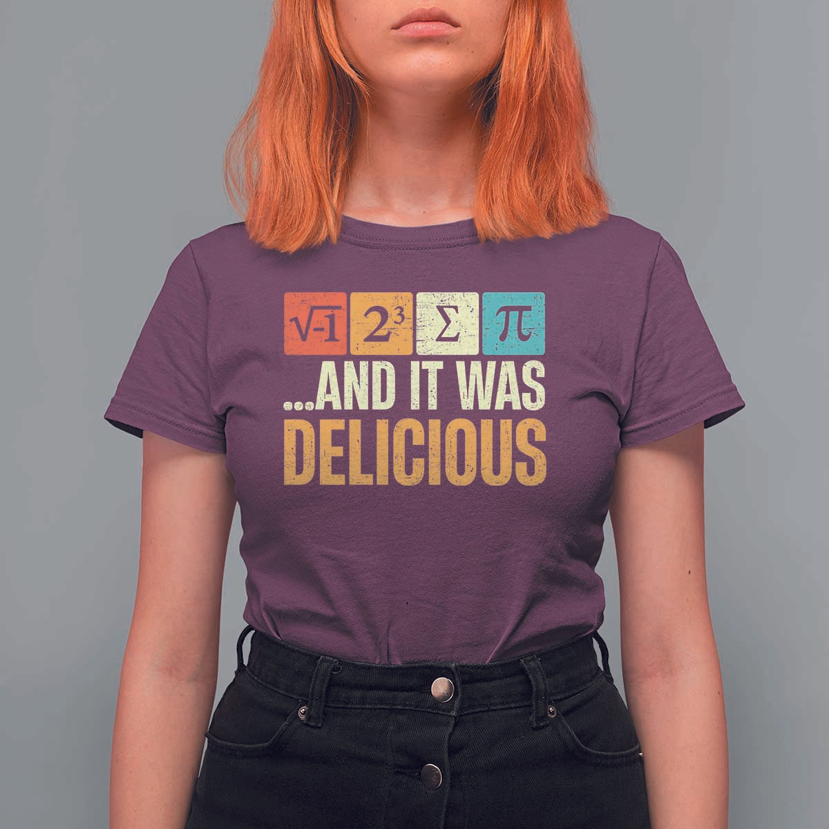 Funny Pi Day T Shirt For Women I Ate Some Pie and It Was Delicious