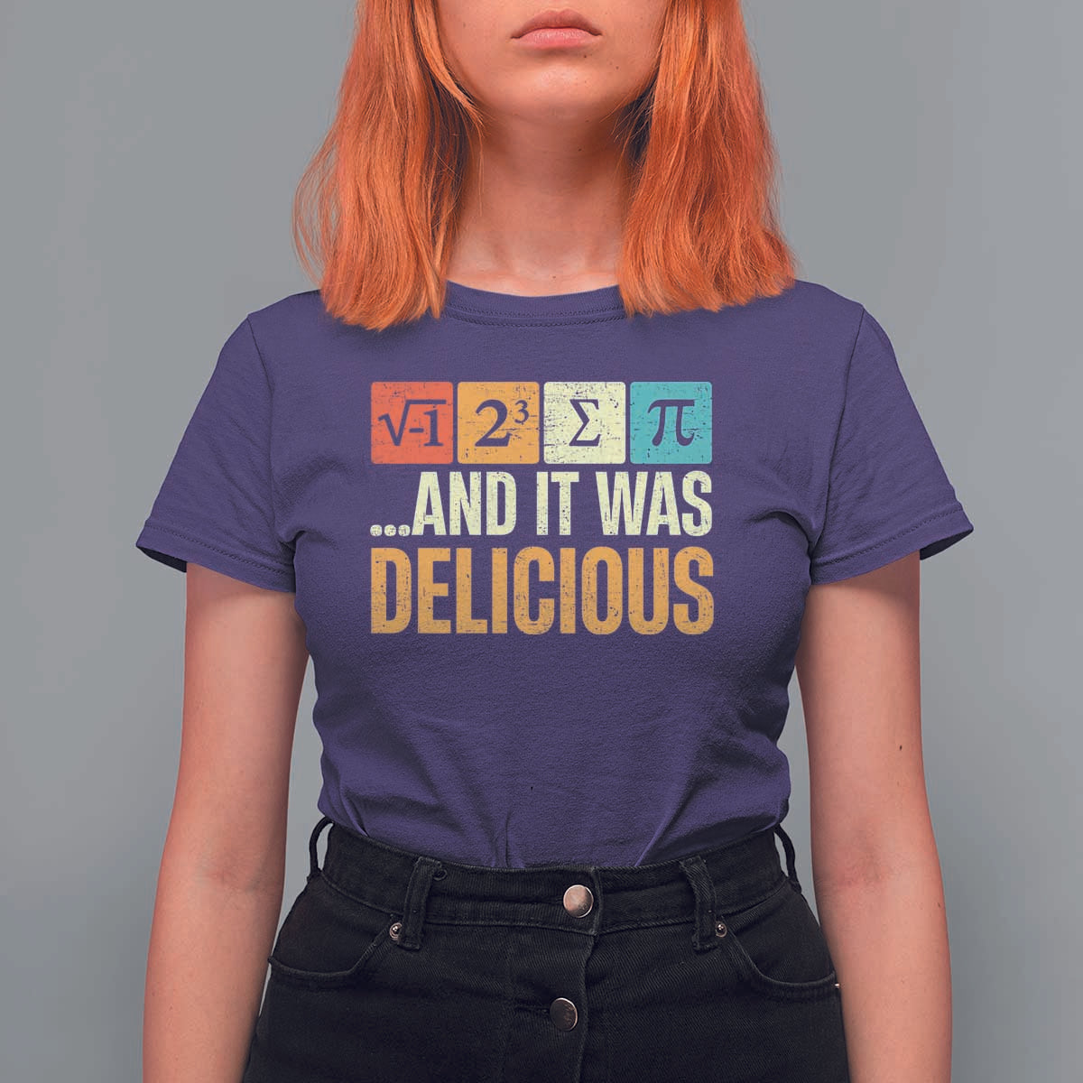 Funny Pi Day T Shirt For Women I Ate Some Pie and It Was Delicious