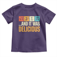 Funny Pi Day Toddler T Shirt I Ate Some Pie and It Was Delicious