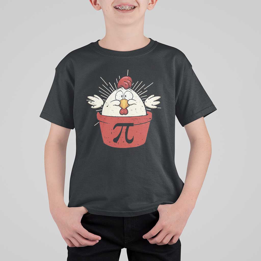Funny Pi Day T Shirt For Kid Chicken Pot Pi Math Lover