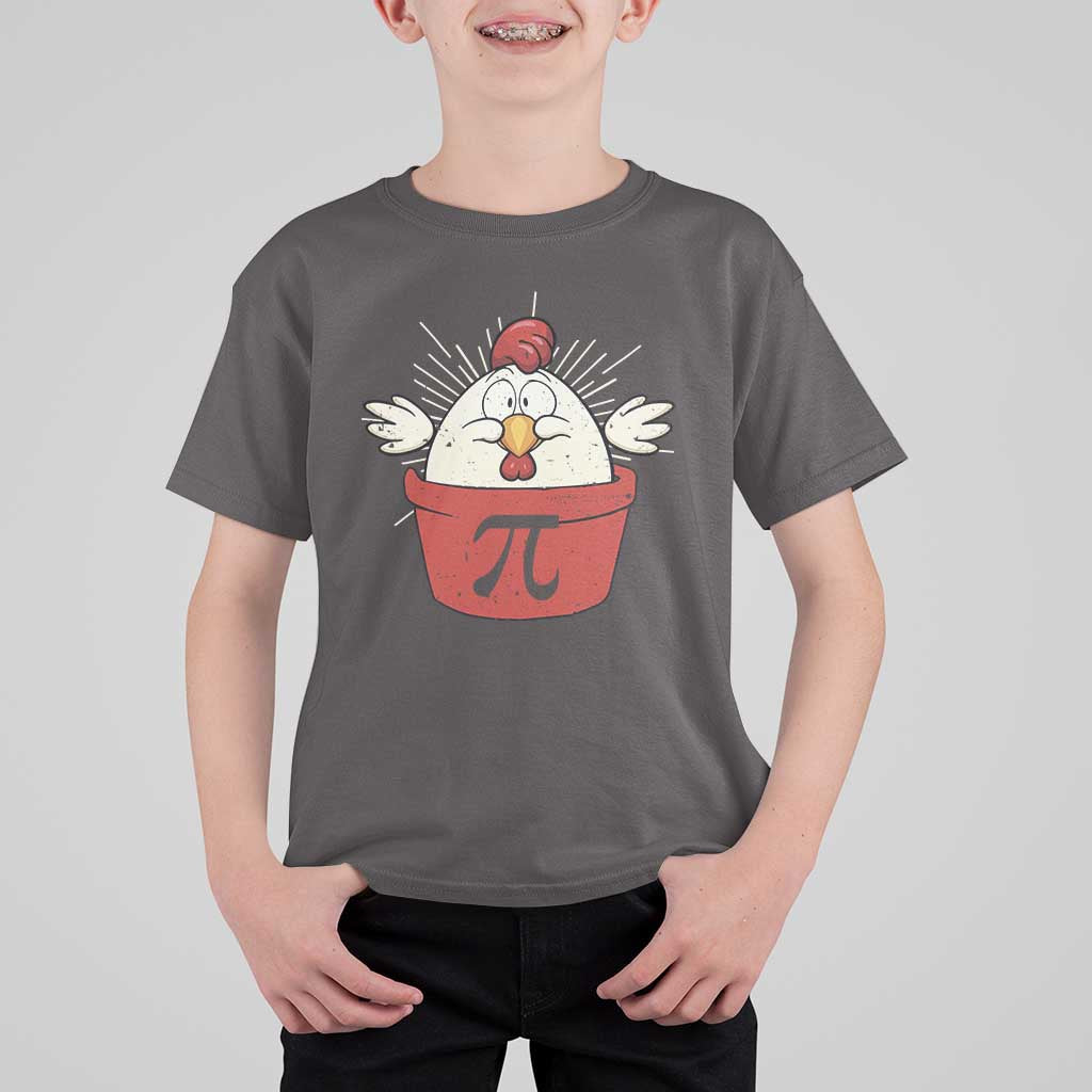 Funny Pi Day T Shirt For Kid Chicken Pot Pi Math Lover