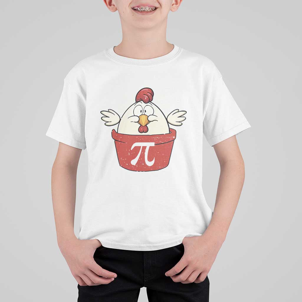 Funny Pi Day T Shirt For Kid Chicken Pot Pi Math Lover