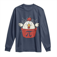 Funny Pi Day Long Sleeve Shirt Chicken Pot Pi Math Lover