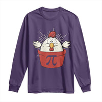 Funny Pi Day Long Sleeve Shirt Chicken Pot Pi Math Lover