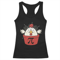 Funny Pi Day Racerback Tank Top Chicken Pot Pi Math Lover