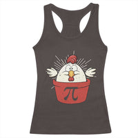 Funny Pi Day Racerback Tank Top Chicken Pot Pi Math Lover