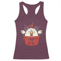 Funny Pi Day Racerback Tank Top Chicken Pot Pi Math Lover