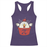 Funny Pi Day Racerback Tank Top Chicken Pot Pi Math Lover