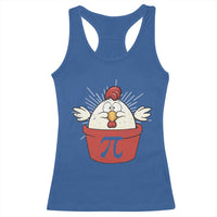 Funny Pi Day Racerback Tank Top Chicken Pot Pi Math Lover
