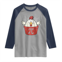 Funny Pi Day Raglan Shirt Chicken Pot Pi Math Lover
