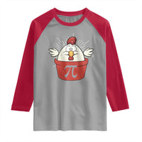 Funny Pi Day Raglan Shirt Chicken Pot Pi Math Lover