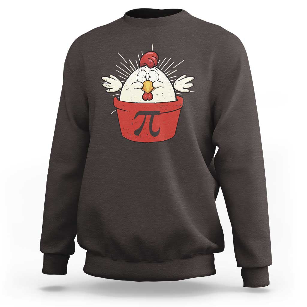 Funny Pi Day Sweatshirt Chicken Pot Pi Math Lover
