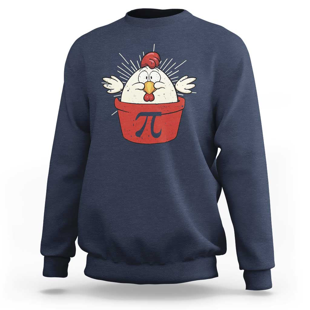 Funny Pi Day Sweatshirt Chicken Pot Pi Math Lover