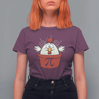 Funny Pi Day T Shirt For Women Chicken Pot Pi Math Lover