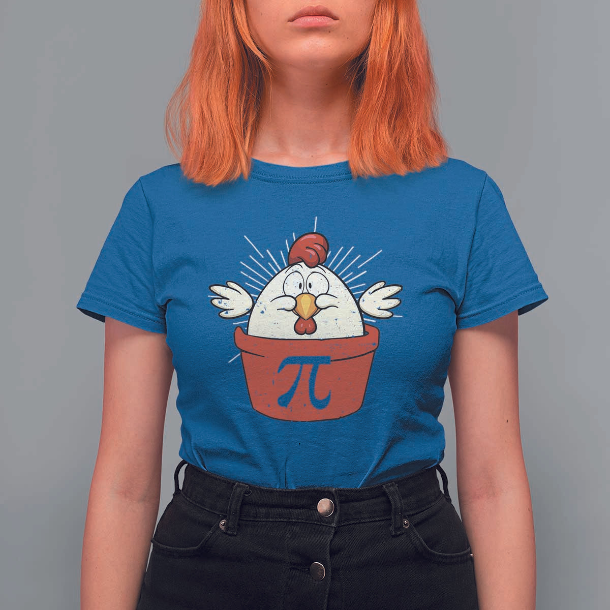 Funny Pi Day T Shirt For Women Chicken Pot Pi Math Lover