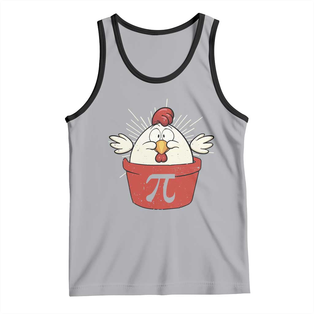 Funny Pi Day Tank Top Chicken Pot Pi Math Lover
