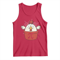 Funny Pi Day Tank Top Chicken Pot Pi Math Lover