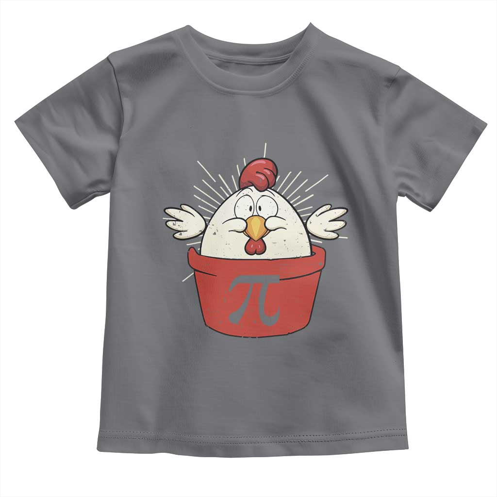 Funny Pi Day Toddler T Shirt Chicken Pot Pi Math Lover