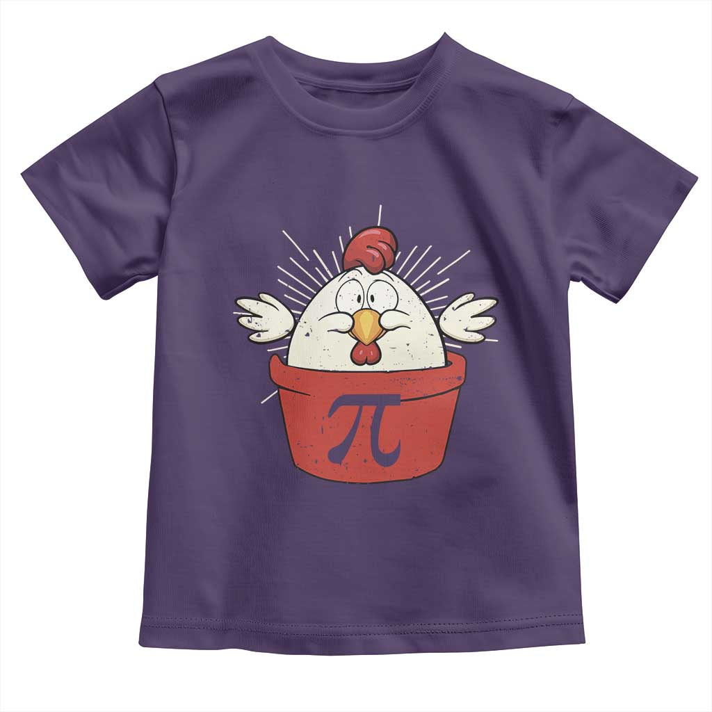 Funny Pi Day Toddler T Shirt Chicken Pot Pi Math Lover