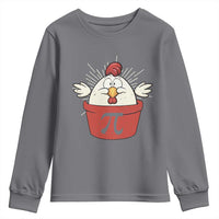 Funny Pi Day Youth Sweatshirt Chicken Pot Pi Math Lover