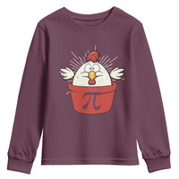 Funny Pi Day Youth Sweatshirt Chicken Pot Pi Math Lover