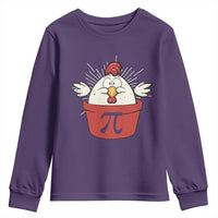 Funny Pi Day Youth Sweatshirt Chicken Pot Pi Math Lover