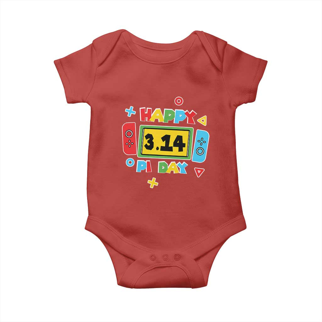 Funny Pi Day Baby Onesie Video Game Gamer Math Kids Boys Men