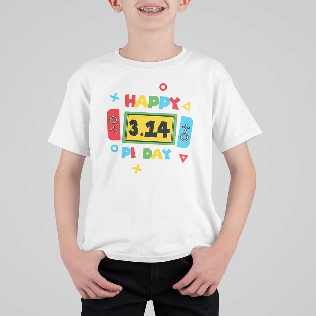 Funny Pi Day T Shirt For Kid Video Game Gamer Math Kids Boys Men