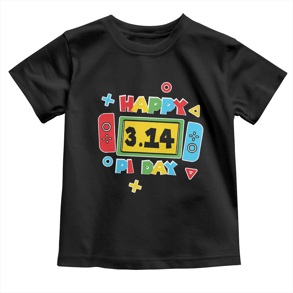Funny Pi Day Toddler T Shirt Video Game Gamer Math Kids Boys Men