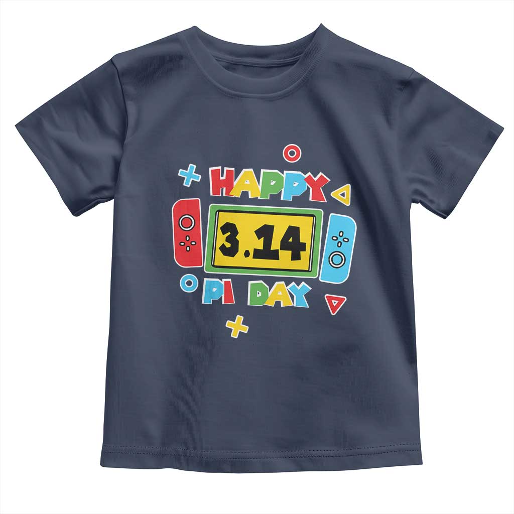 Funny Pi Day Toddler T Shirt Video Game Gamer Math Kids Boys Men