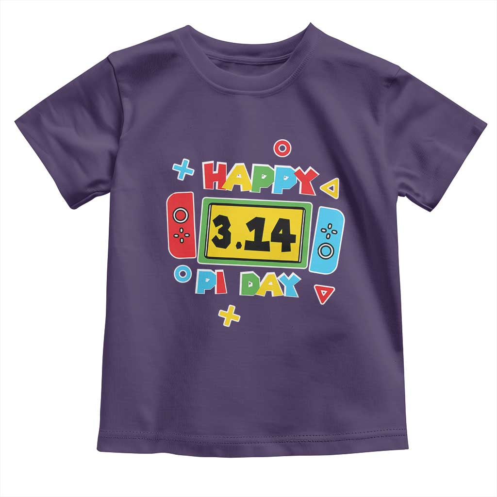 Funny Pi Day Toddler T Shirt Video Game Gamer Math Kids Boys Men