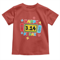 Funny Pi Day Toddler T Shirt Video Game Gamer Math Kids Boys Men